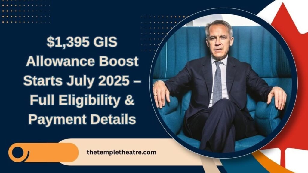 $1,395 GIS Allowance Boost Starts July 2025 – Full Eligibility & Payment Details