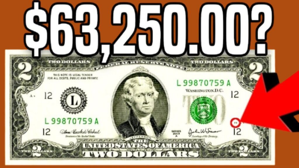 Found in Pocket: 2017A $2 Bill With Repeater Serial Number Valued at $34,500