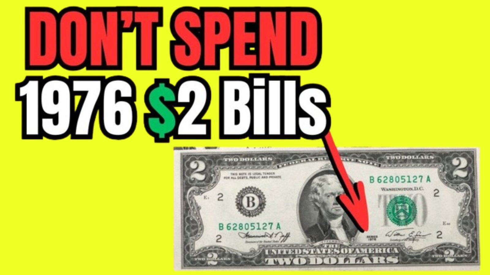 Still in Circulation: The 1976 $2 Bill With Repeater Serial That’s Valued at $88,000+